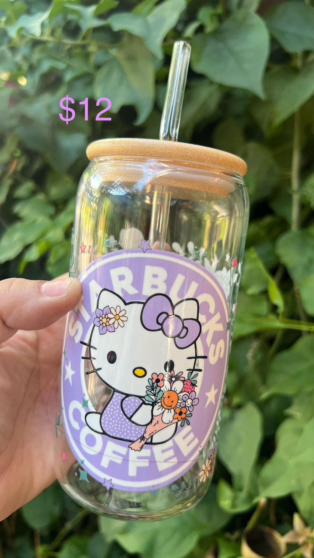 Hello Kitty Glass Cup