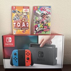 Nintendo Switch With 2 Games 