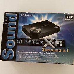 Creative Blaster Xfi Surround 5.1 Sound Card.
