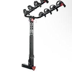 Allen Sports Locking 4-Bicycle Hitch Rack, Fits 2" Receiver Hitch, 140 lbs. Capacity, Black