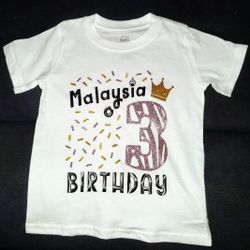 Custom Kids Birthday Tshirts 