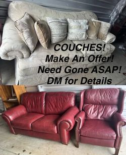 COUCHES Make An Offer! Sofa Sets! Need Gone ASAP!