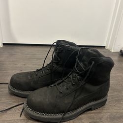 steel toe boots (size 9)