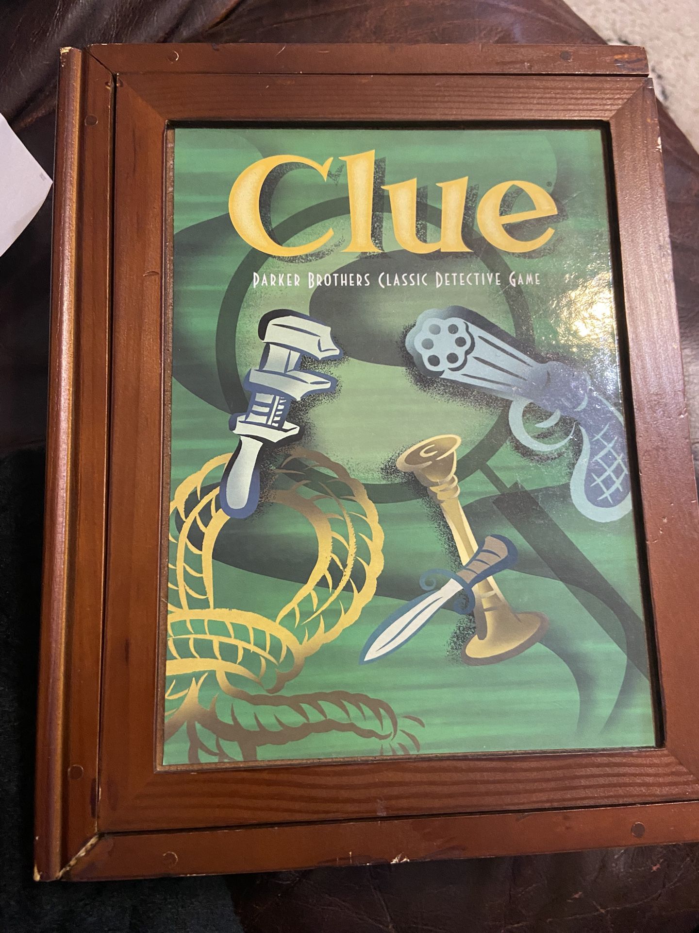 Parker Brothers Vintage Game Collection – Clue (Wooden Book Box Edition)