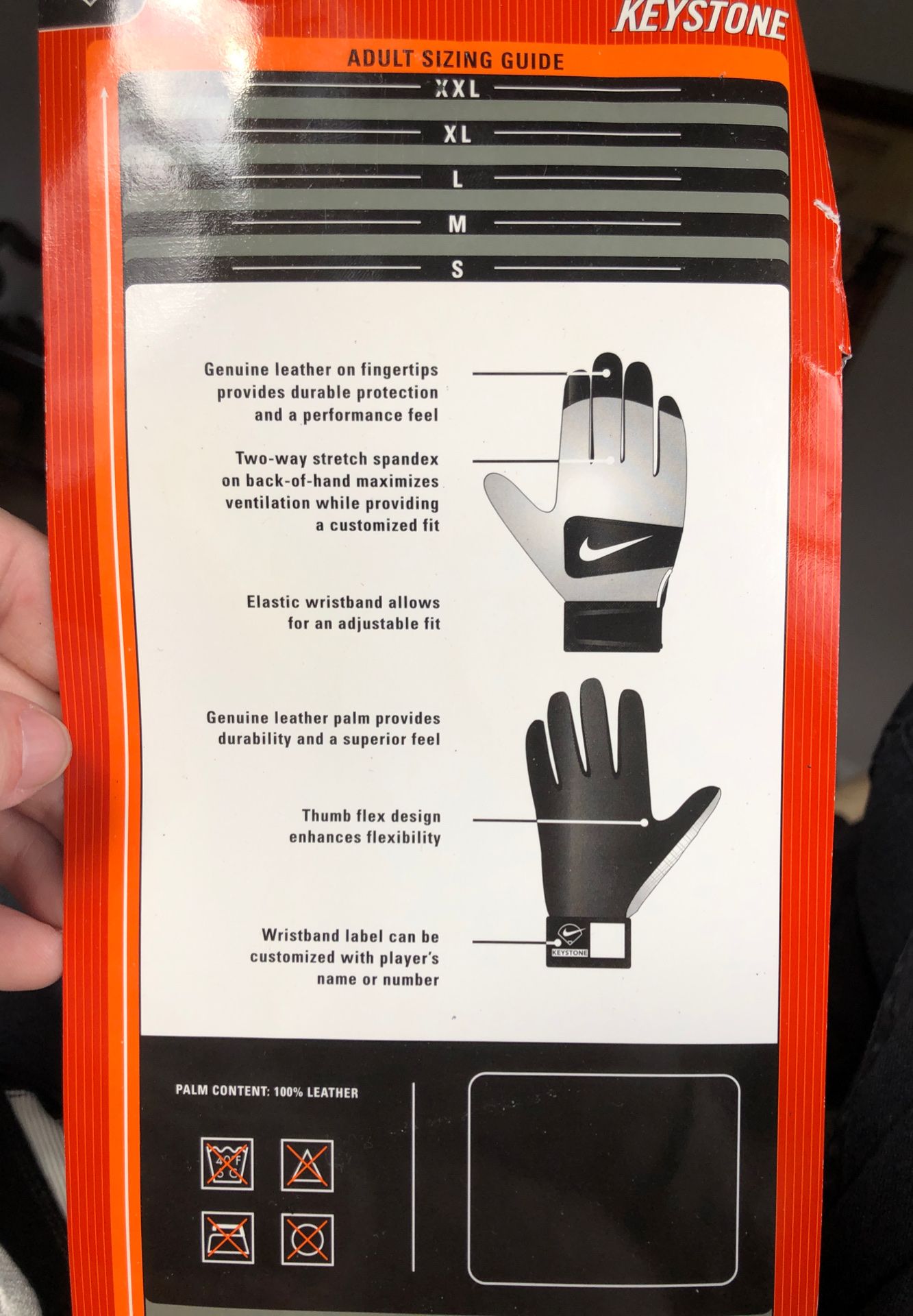 NIKE KEYSTONE BATING GLOVES XL 2RH