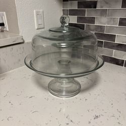 Cake Stand  With Dome 
