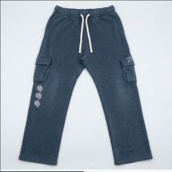 Darc Sport Men's Slate Blue Cargo Sweatpants Sz-Medium