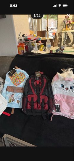 Backpack DISNEY-Spider-Man - Jurassic-Nightmare-Hello Kitty $35 EACH! 18”