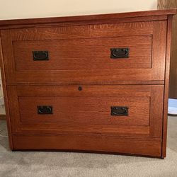 "Winners Only "2 Drawer File Cabinet Cherry Wood