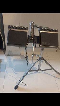2 Dr PAD Boss vintage Drums with Stand Dr pad Drum Cymbal Sound Machine Dj Set Samples