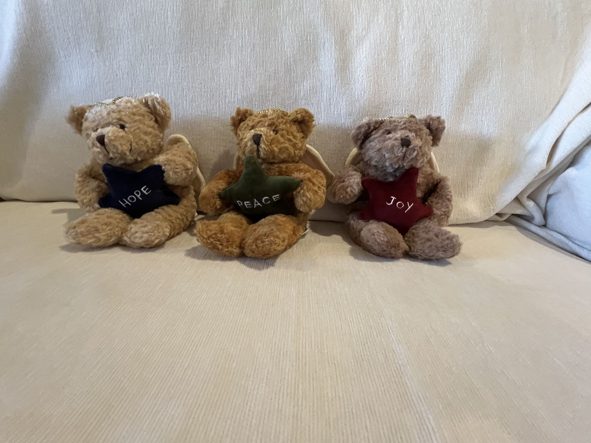 Plush land Joy, Peace and Hope Bears 