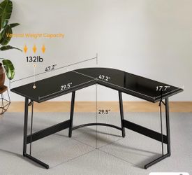 L shaped gaming desk $50 pick up only