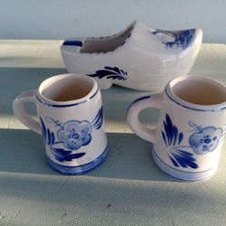 Delfts Windmill Pottery Pieces 