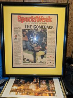 Sport's week the come back picture in frame