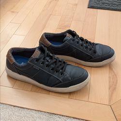 Navy Blue Shoes Mens Size 10 Wide Nunn Bush Kore City Walk Oxford Business Casual Walking