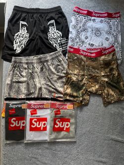 Supreme x Hanes Boxer Briefs Bundle with Shorts