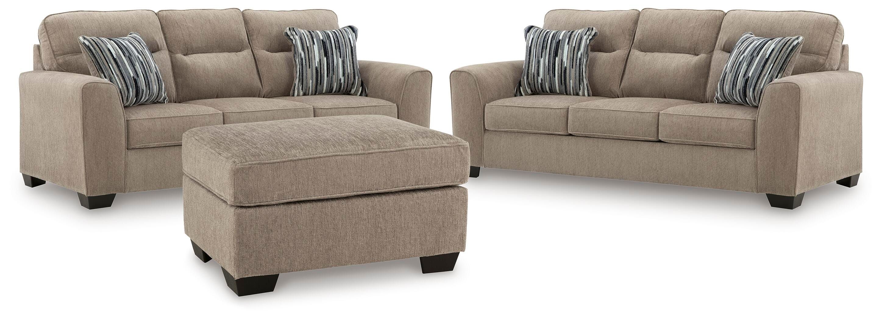 Olten Mocha 2 Sofas and Ottoman