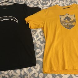 (2) Men’s Chargers NFL Shirts 