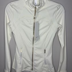 Cream & Gold Detailed Lululemon Jacket