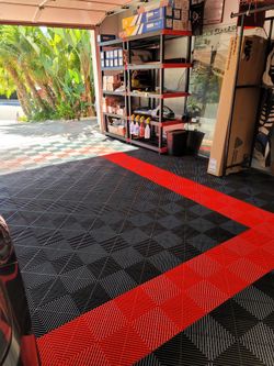 New Garage Tiles