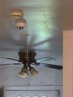 Chrome ceiling fan