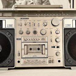 Old School 1980 Sanyo MX920 Ghettoblaster In Mint Condition Works 100% Perfect