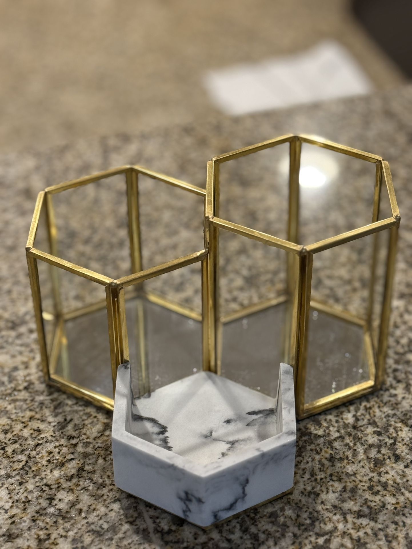 Marble & Gold Desk Decor