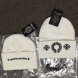Chrome CH Beanies Hearts Logo Off White Trapstar Travis Scott Black Leather Cross Silver Crosses 