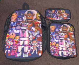 Five nights at freddys 3 piece backpack
