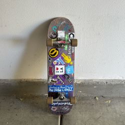 Purple Wood Deck Skateboard