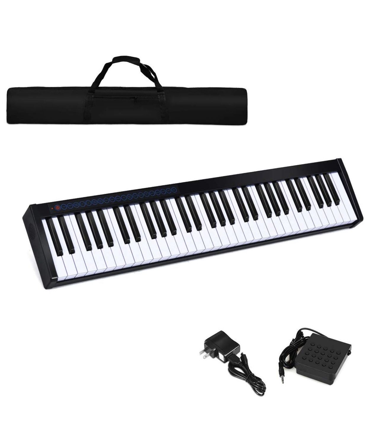 61-Key Portable Touch Digital Piano