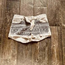 XS High Rise Tribal Print Shorts