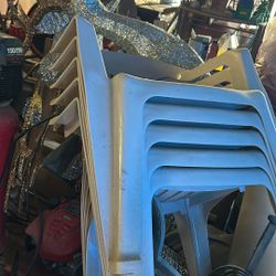 5 Plastic Chairs 