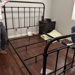 metal bed frame full size 