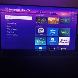 50” Westinghouse Flat Screen Tv Plus Saiyin sound Bar