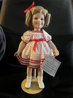 Vtg Danbury Mint 1986 Shirley Temple Doll Silver Screen Series Stand Up & Cheer