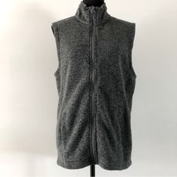 Womens WindRiver Gray Fleece zip up vest size S