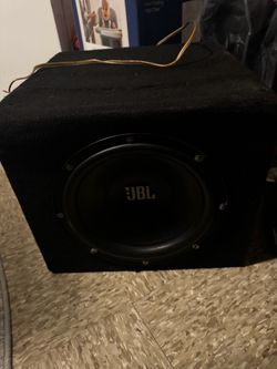 JBL Subwoofer in Carpeted Enclosure Box