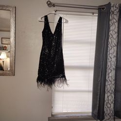 Black short formal dress