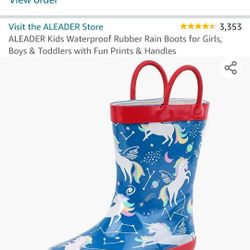 Little Girls Rain Boots Brand New