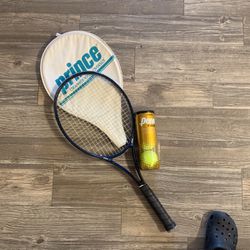 Tennis Racket & Pack Of Tennis Balls 