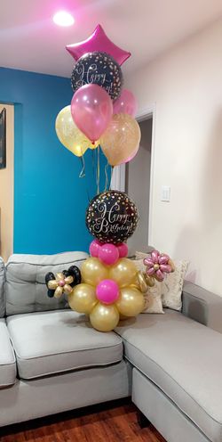 Flower balloon decor