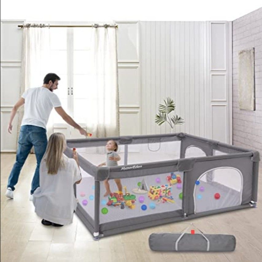 HyperEden Baby Playpen, Playpen for Babies and Toddlers