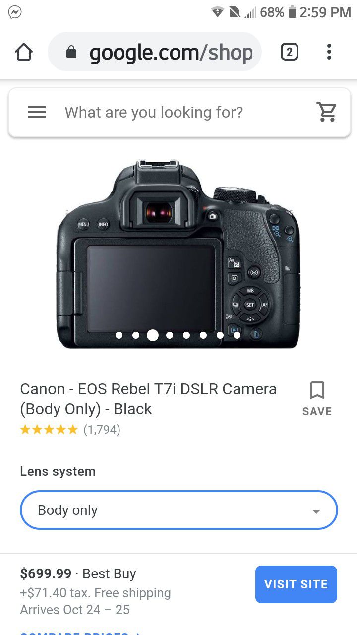 Canon For Rebel T7i Camera 300$ FIRE SALE TODAY ONLY