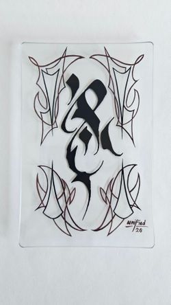 Original Art Calligraphy and Pinstriping