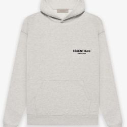 Essentials Hoodie  Light Oat Size XL 
