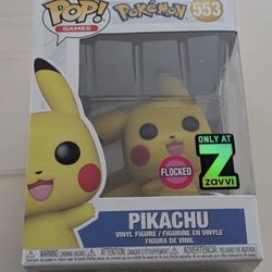Funko Pop! Pokemon Pikachu (Flocked) 553 Exclusive New