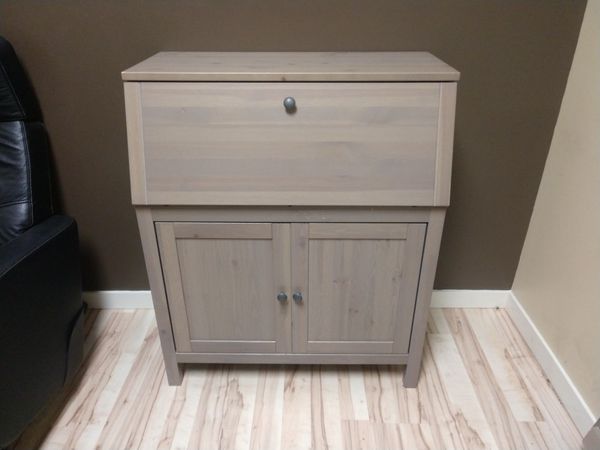 Ikea Hemnes Secretary Computer Desk Hutch Gray For Sale In Tigard