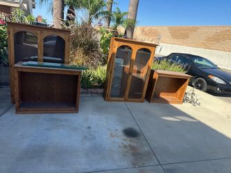 Free oak cabinets