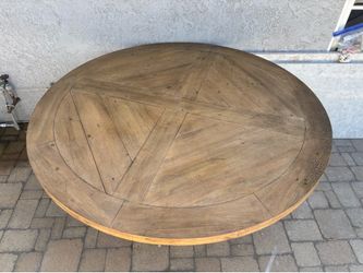 White Oak Round Dining Table